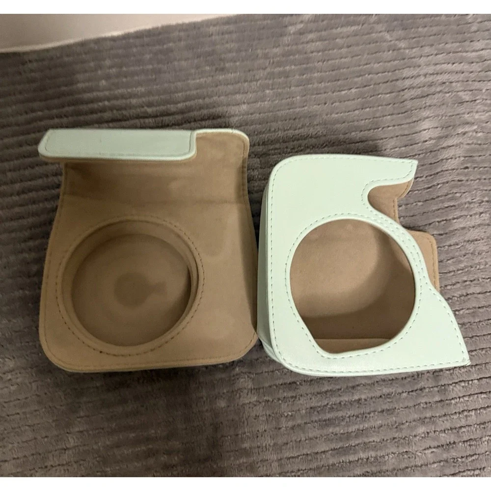 green camera case is designed for Fujifilm Instax Mini cameras